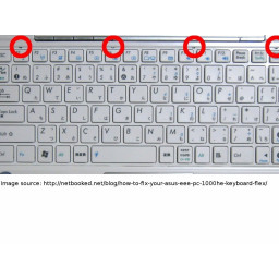 Разборка Asus Eee PC 1000HE Нижняя сборка